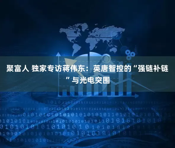 聚富人 独家专访蒋伟东：英唐智控的“强链补链”与光电突围
